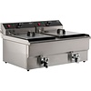 Combisteel Electric table top fryer | stainless steel | 2x 10L | 690x560x380mm