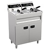 Combisteel Friteuse électrique | acier inoxydable | 2x 9L | 695 x 530 x 970 mm