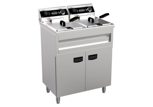  Combisteel Electric Fryer | stainless steel | 2x 9L | 695 x 530 x 970mm 