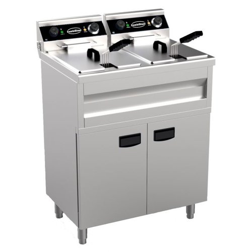  Combisteel Friteuse électrique | acier inoxydable | 2x 9L | 695 x 530 x 970 mm 