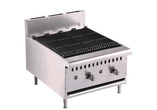  Combisteel Grill plate | Gas/Lava rock | 18kW | 615x800x590mm 
