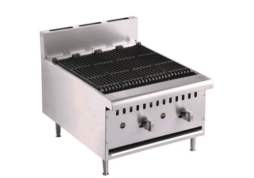  Combisteel Plaque de gril | Gaz/roche de lave | 18 kW | 615 x 800 x 590 mm 