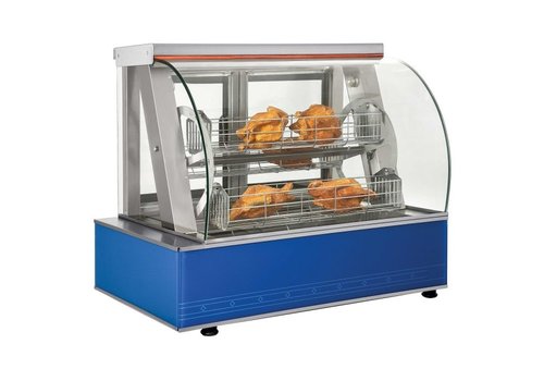  Combisteel Grillades de poulet | Électrique | 4 éléments | acier inoxydable | 400 V | 940 x 590 x 790 mm 