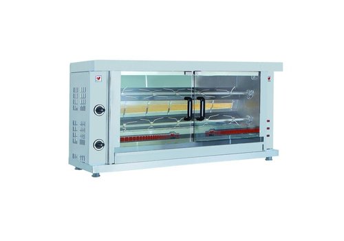  Combisteel Grillades de poulet | Gaz | acier inoxydable | 2 formats 