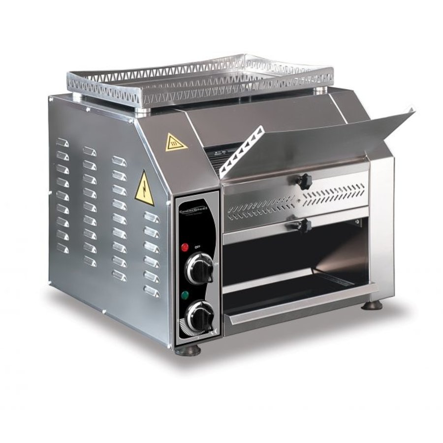 Grille-pain | acier inoxydable | 230V | 400p/h | 480 x 440 x 440 mm