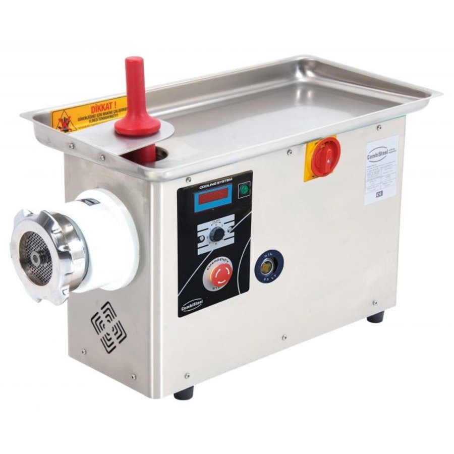 Meat grinder | stainless steel | Chilled cup | 600 kg/h | 400V | 350x880x480mm