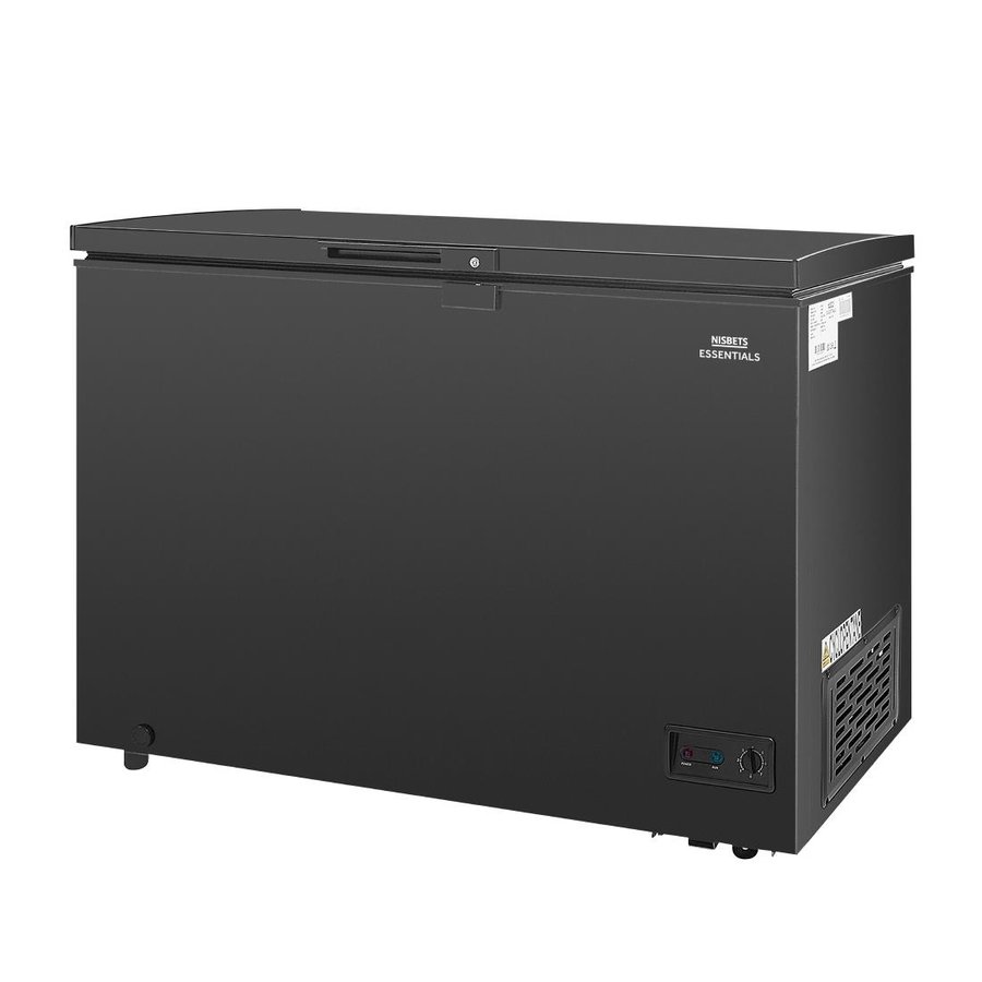 Gefriertruhe | Stahl | Schwarz 84,5 (H) x 111,6 (B) x 64,4 (T) cm