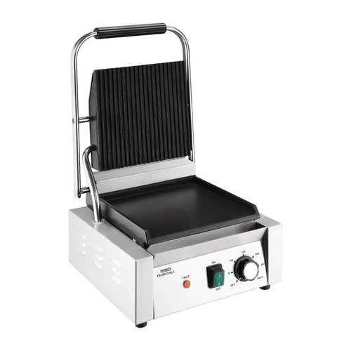  HorecaTraders Gril de contact | Rainure/lisse | 1800W | 36 x 31 x 36 cm 