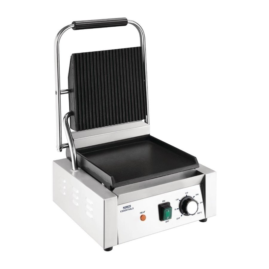 Gril de contact | Rainure/lisse | 1800W | 36 x 31 x 36 cm