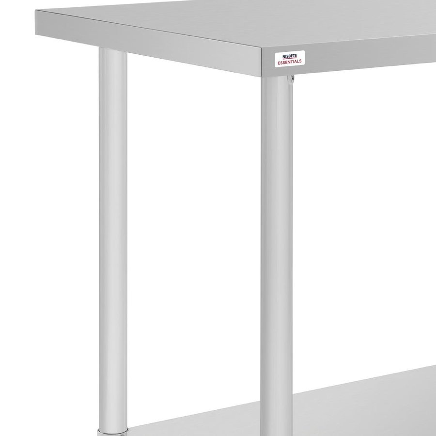 Werktafel | RVS | Onderschap | Verstelbaar | 80 x 60 x 90 cm