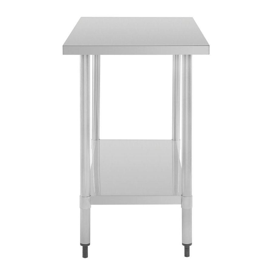 Werktafel | RVS | Onderschap | Verstelbaar | 80 x 60 x 90 cm