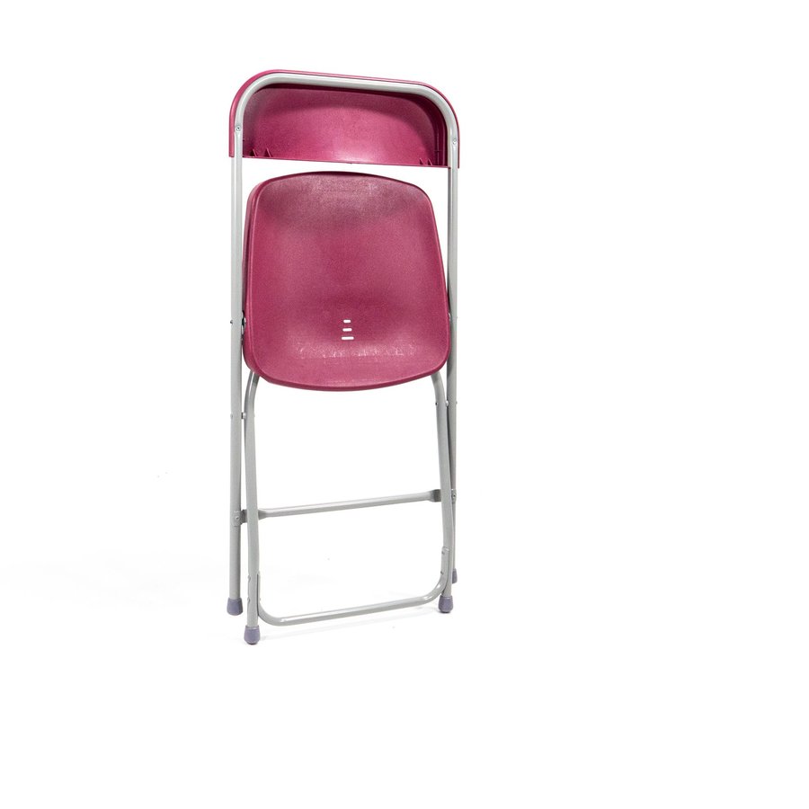 Folding chair | Burgundy/Grey | 43x45x (h) 80 cm
