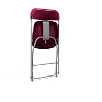 Klappstuhl | Bordeaux/Grau | 43x45x(h)80 cm