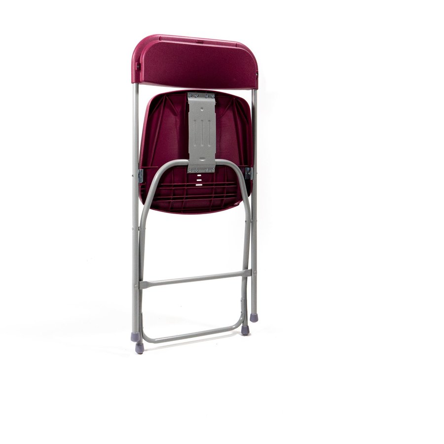 Klappstuhl | Bordeaux/Grau | 43x45x(h)80 cm