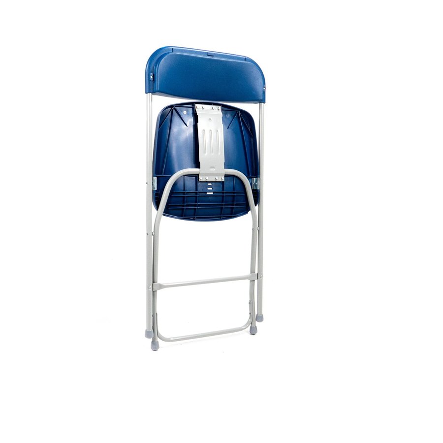 Chaise pliante | Bleu/Gris | 43x45x(h)80 cm