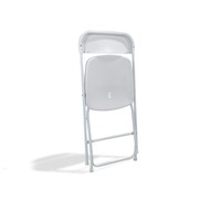 Chaise pliante | Blanc | 43x45x(h)80 cm