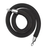 Corde de barrière | Chrome/Noir | 157 cm
