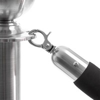 Corde de barrière | Chrome/Noir | 157 cm
