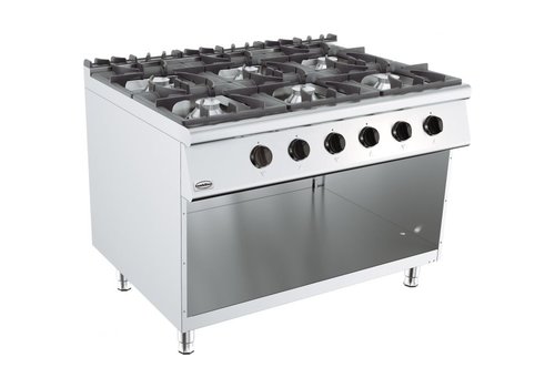  Combisteel Plaque de cuisson à gaz | Modèle debout | Gaz | 6 brûleurs | 1200 x 900 x 900 mm 
