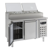 Saladette 2 doors with worktop 108.5x136x70 cm (HxBxD)