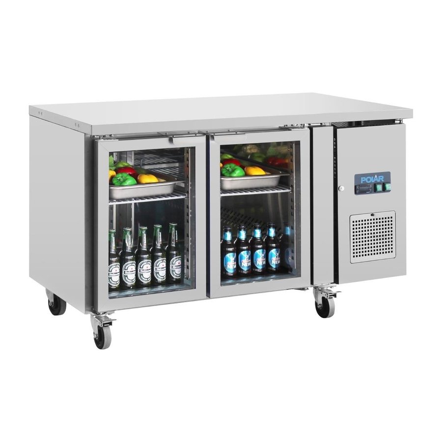 Displaykühlung | zweitürig | 205 l | niedriges Modell