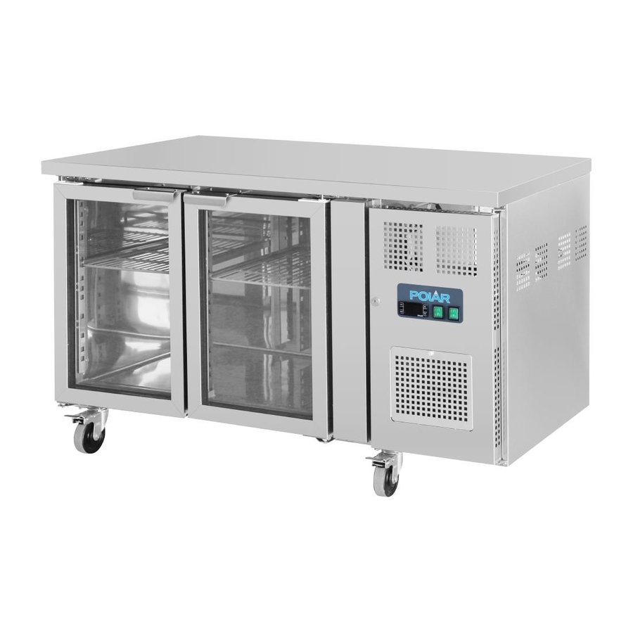 Displaykühlung | zweitürig | 205 l | niedriges Modell