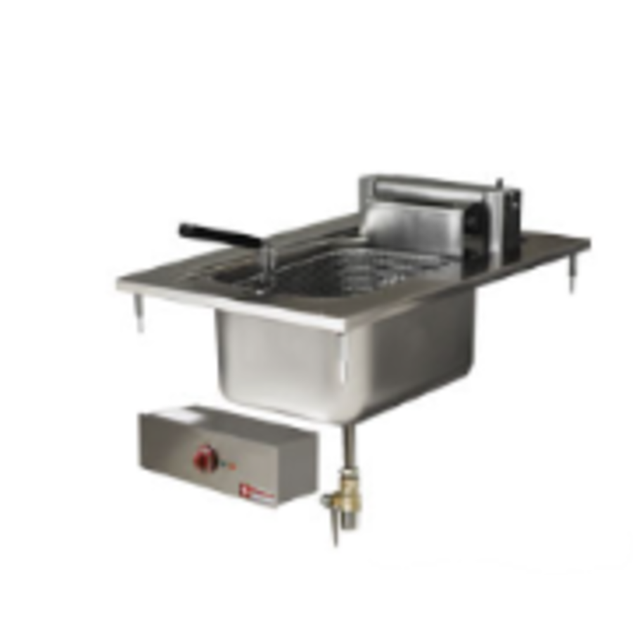 Friteuse électrique encastrable | 1 bidon de 10 litres
