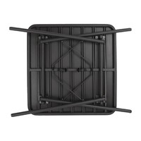 Table carrée en acier noir 70 cm