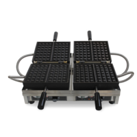 Double waffle iron - 4x7 Liège