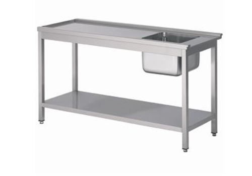  Combisteel Drain table | Bottom shelf | Stainless steel | 1200 x 750 x 900 mm 