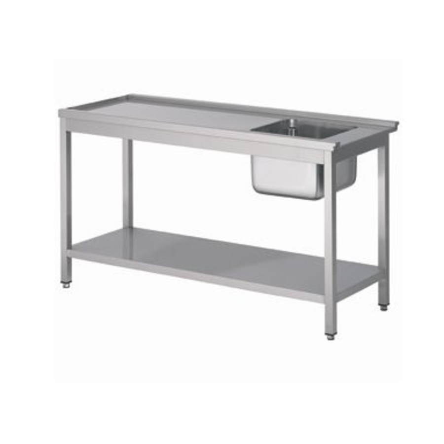 Discharge table | Bottom Shelf | stainless steel | 1200x750x900mm