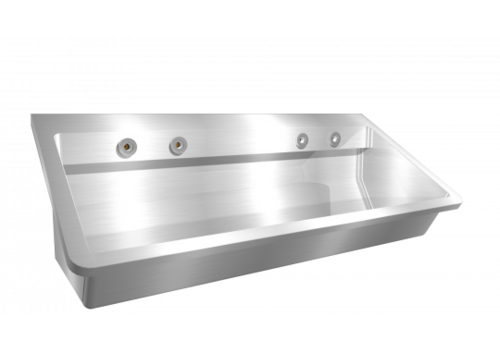  HorecaTraders Wäschetrog | Perfekt II | Mit Anleitung | 4 Waschplätze | 2400 x 475 x 425 mm 