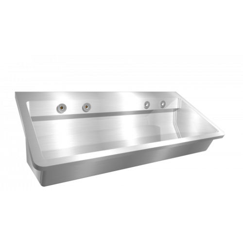  HorecaTraders Bac à linge | Parfait II | Avec des conseils | 4 postes de lavage | 2400 x 475 x 425 mm 