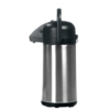 HorecaTraders Thermos | 2.2 liters | Black | stainless steel | Pump function