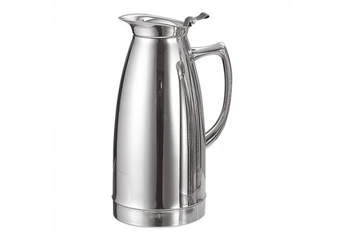  HorecaTraders Vacuum jug | 1L | stainless steel | 23cm (h) 