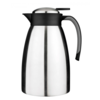 HorecaTraders vacuum jug| 1 liter | Black | stainless steel