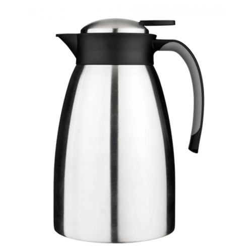  HorecaTraders Isolierkanne| 1 Liter | Schwarz | Edelstahl 
