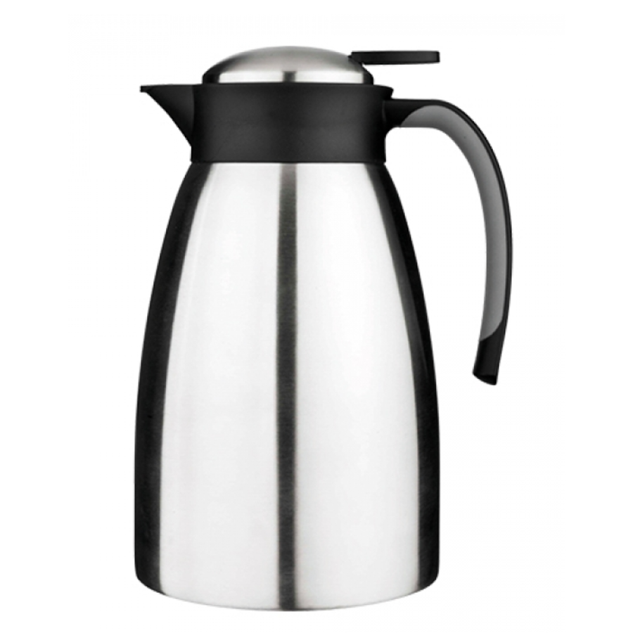 pichet isotherme| 1 litre | Noir | Acier inoxydable