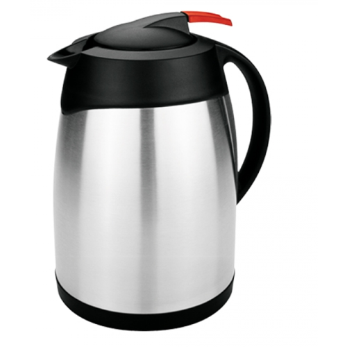  HorecaTraders Isolierkanne| 2,5 Liter | Schwarz | Edelstahl 