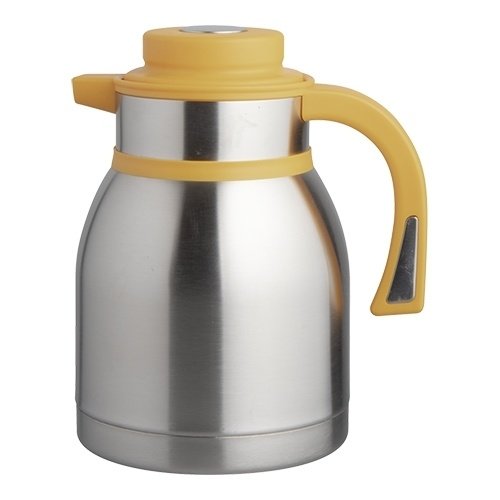  HorecaTraders vacuum jug 1.5L | Stainless steel | Yellow | 