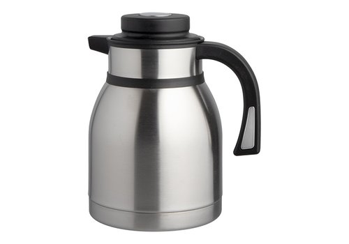  HorecaTraders Isolierkanne 1,5L | Edelstahl | Schwarz 