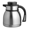 HorecaTraders Insulated jug 1.0L | Stainless steel | Black