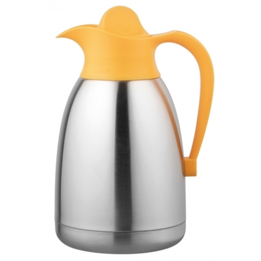 pichet isotherme| 1,5 litre | Jaune | Acier inoxydable