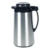 HorecaTraders Vacuum jug | 1L | stainless steel | Black | 27cm (h)