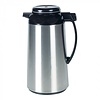 HorecaTraders Insulated jug | 1.3L | Stainless steel | Black | 31cm (h)