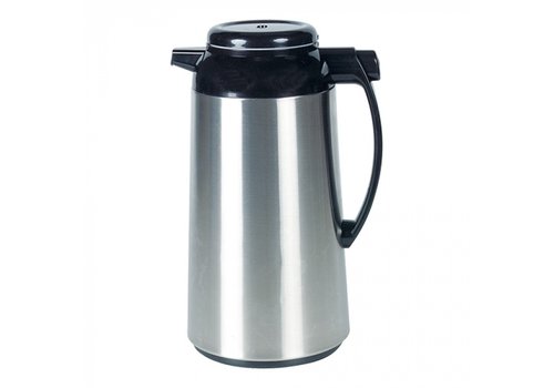  HorecaTraders Insulated jug | 1.3L | Stainless steel | Black | 31cm (h) 