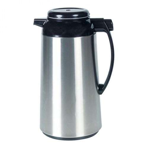  HorecaTraders Vacuum jug | 1.3L | stainless steel | Black | 31cm (h) 