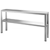 Combisteel Étagère | 2 niveaux | 1400 (l) x 300 (p) x 650 (h)