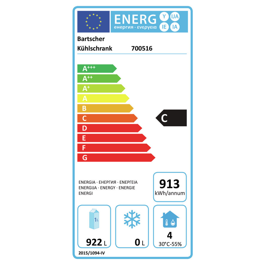 Dubbele Koelkast | RVS | GN211 | 132(b) x 85,5(d) x 205(h)cm