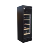 HorecaTraders Refroidisseur à vin | Planches de bois | 90 bouteilles | 180 W